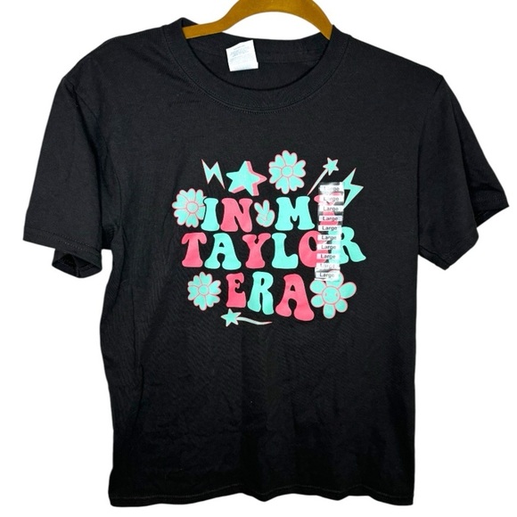“In My Taylor Era” Black Graphic T-Shirt - Picture 1 of 5